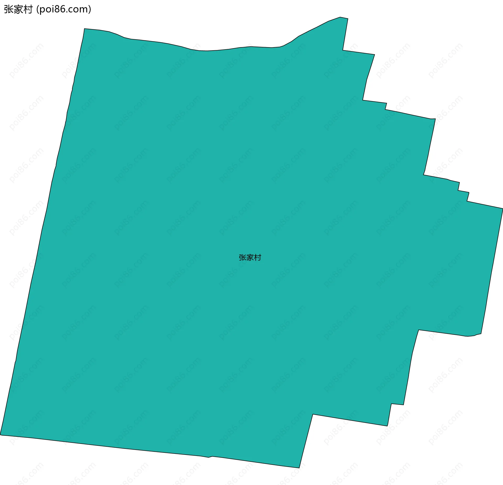 张家村边界地图