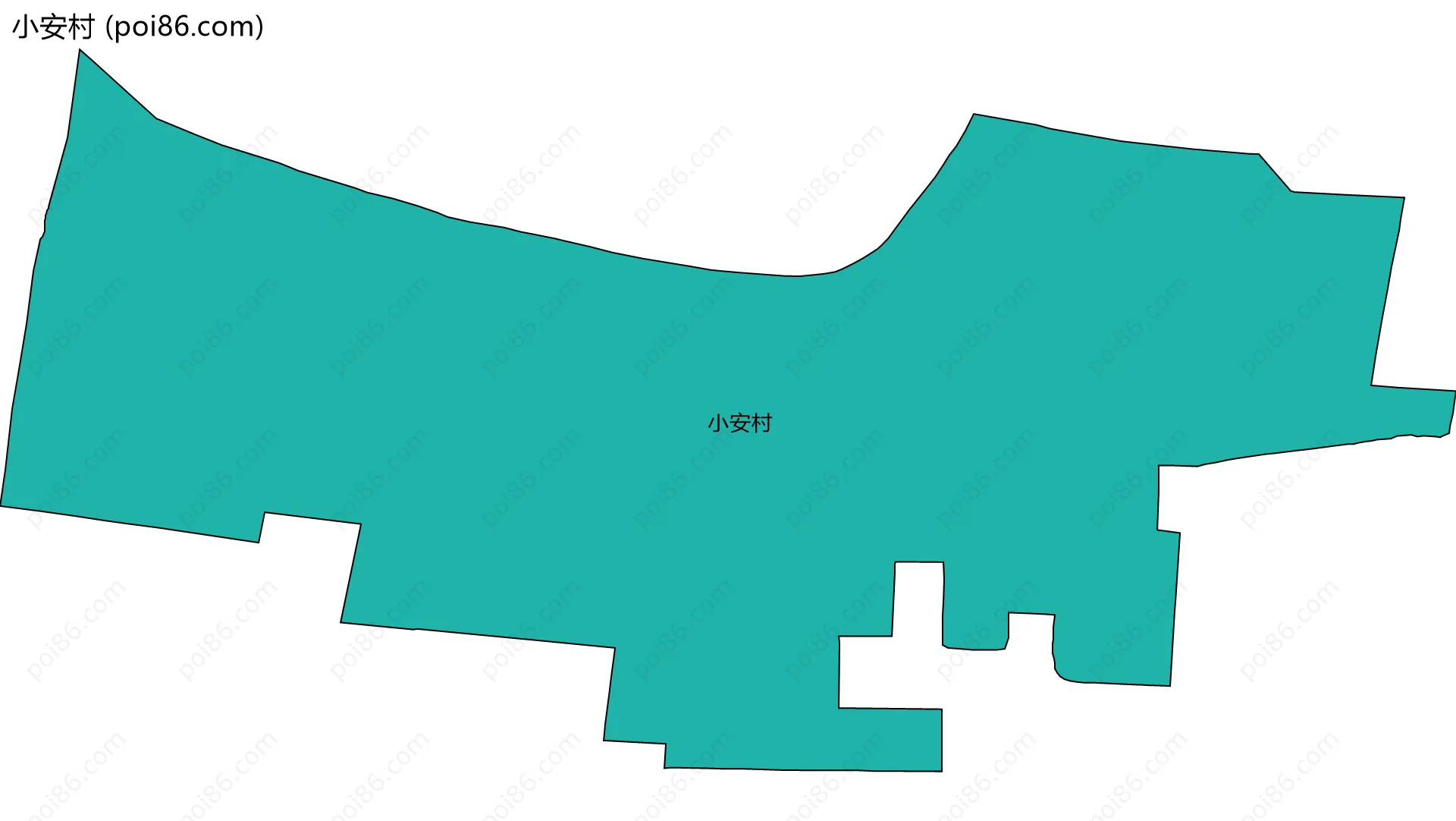 小安村边界地图