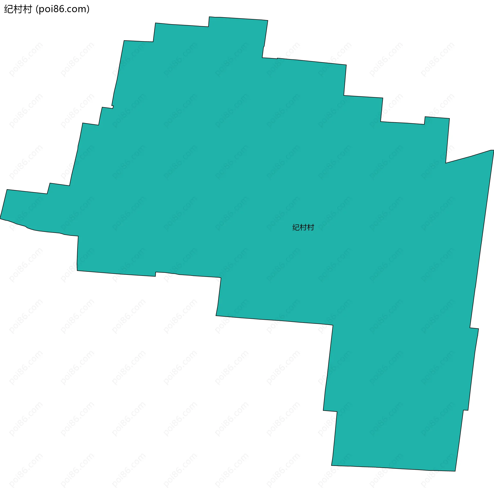 纪村村边界地图