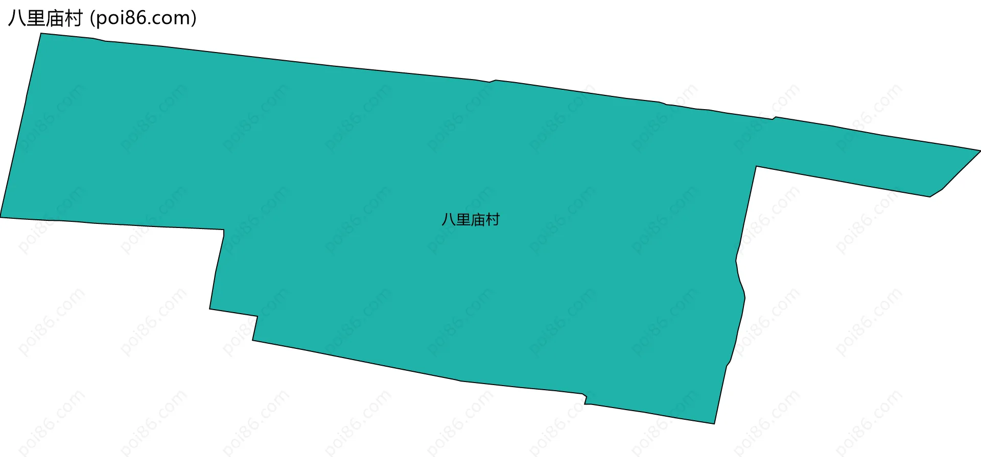 八里庙村边界地图