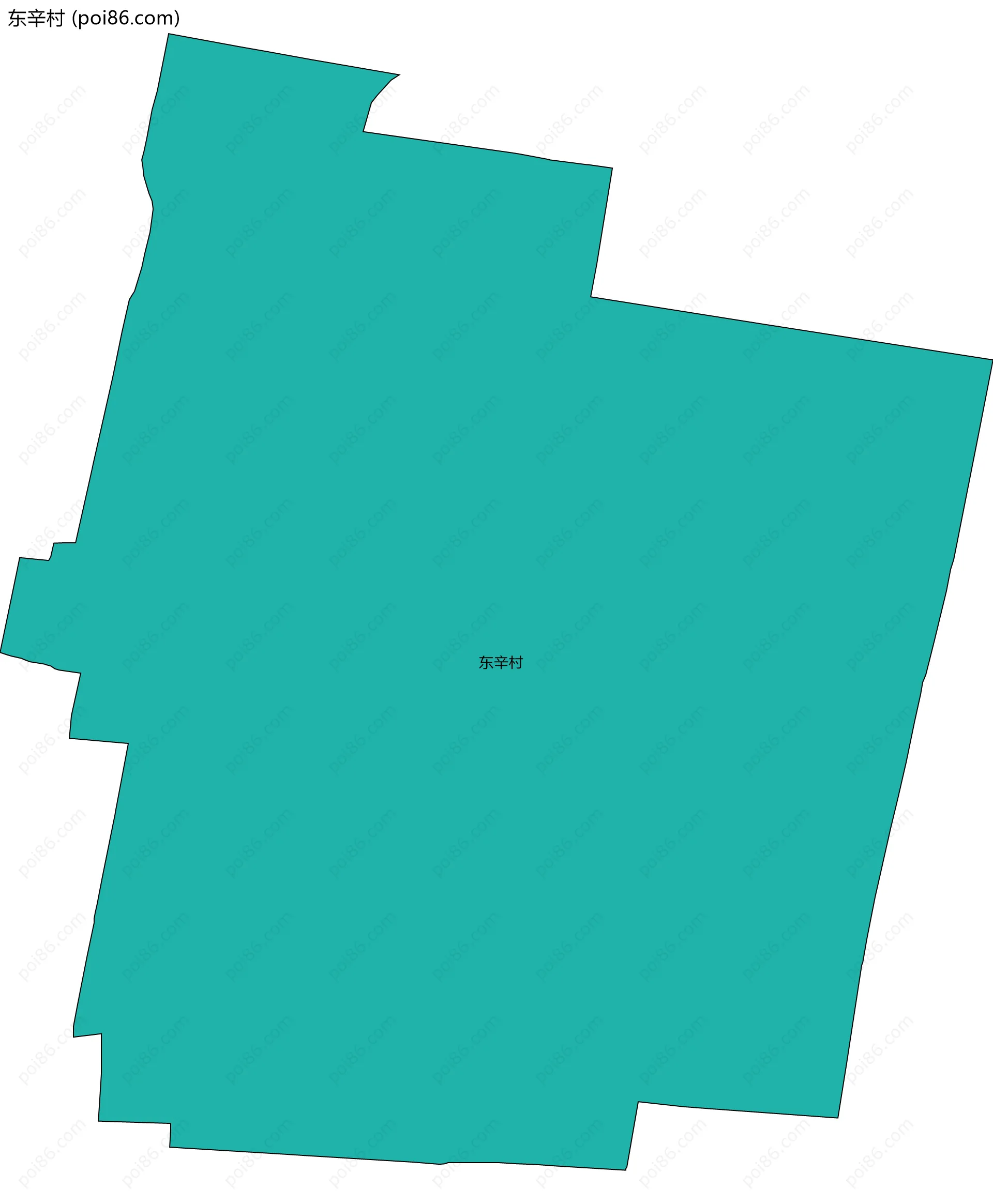 东辛村边界地图