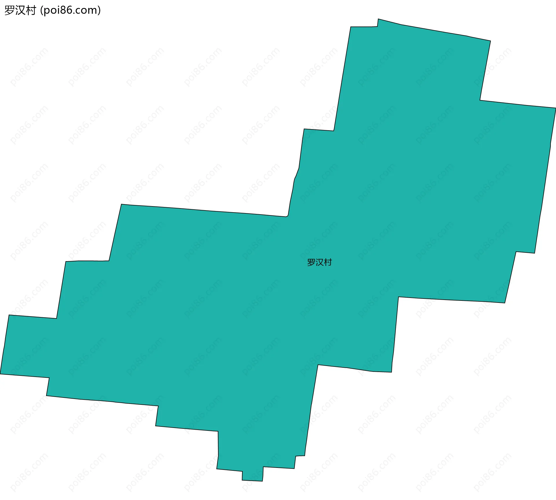 罗汉村边界地图