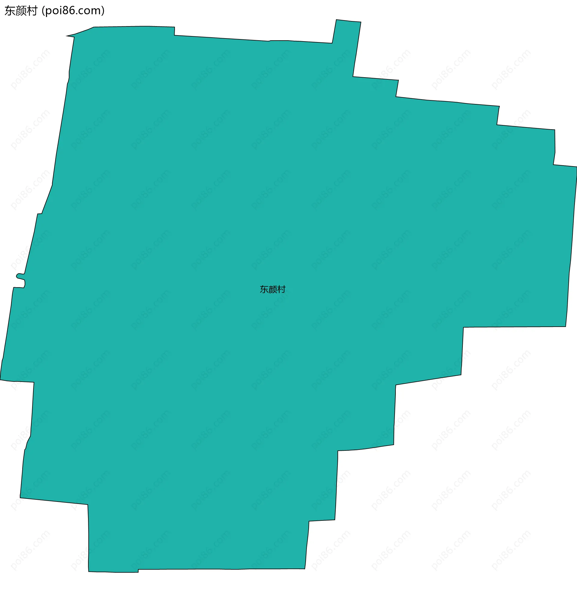 东颜村边界地图