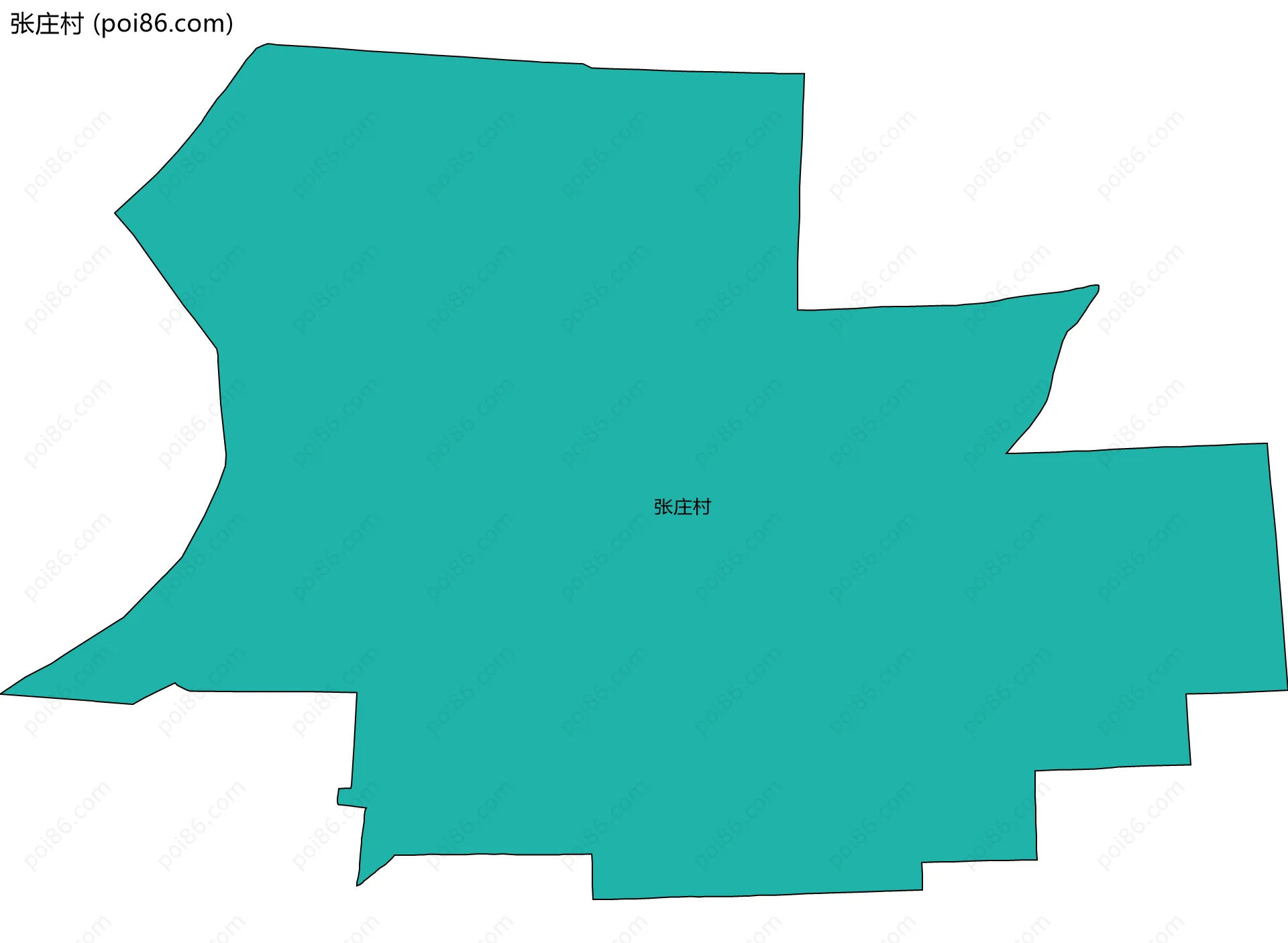 张庄村边界地图