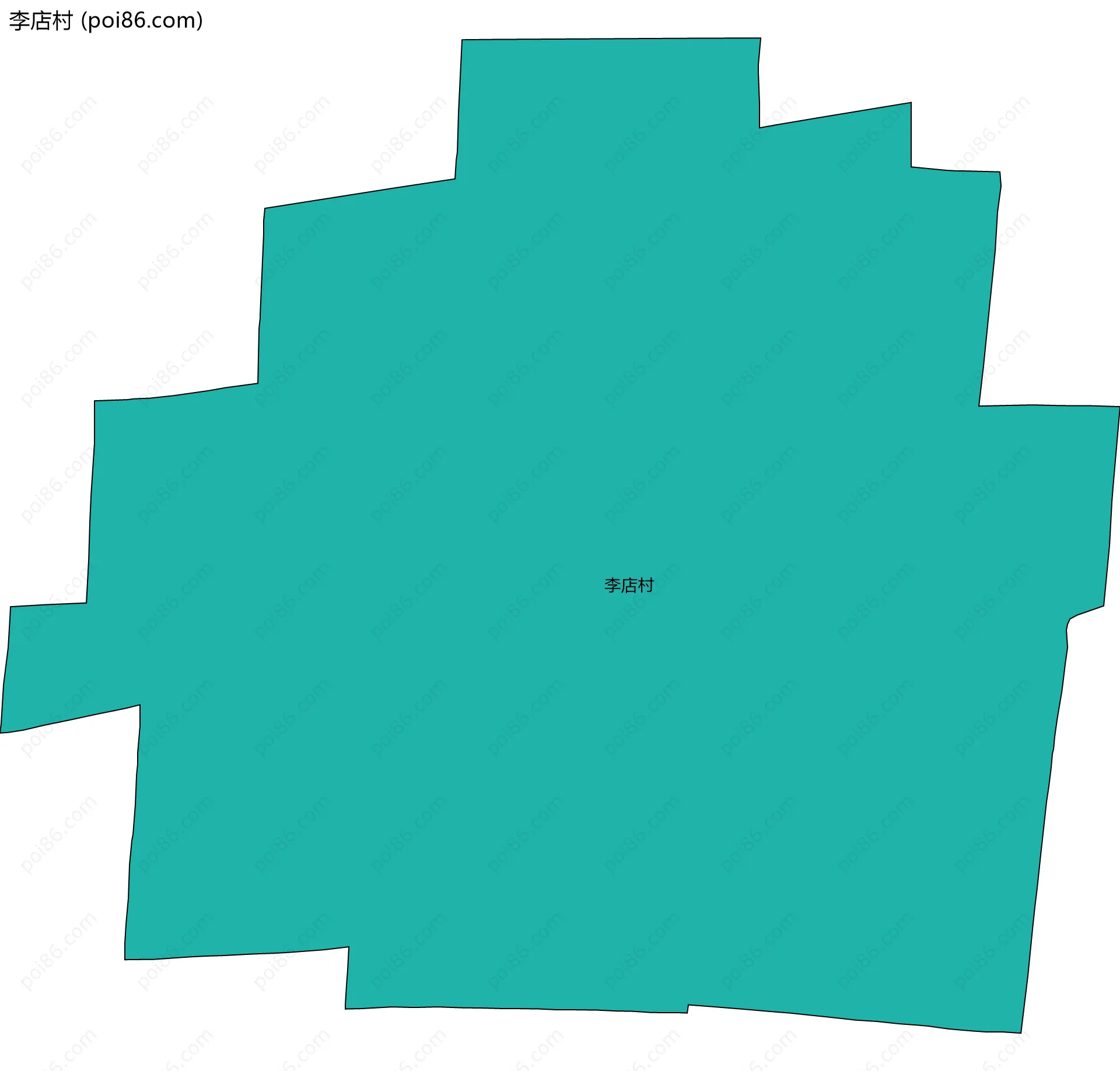 李店村边界地图