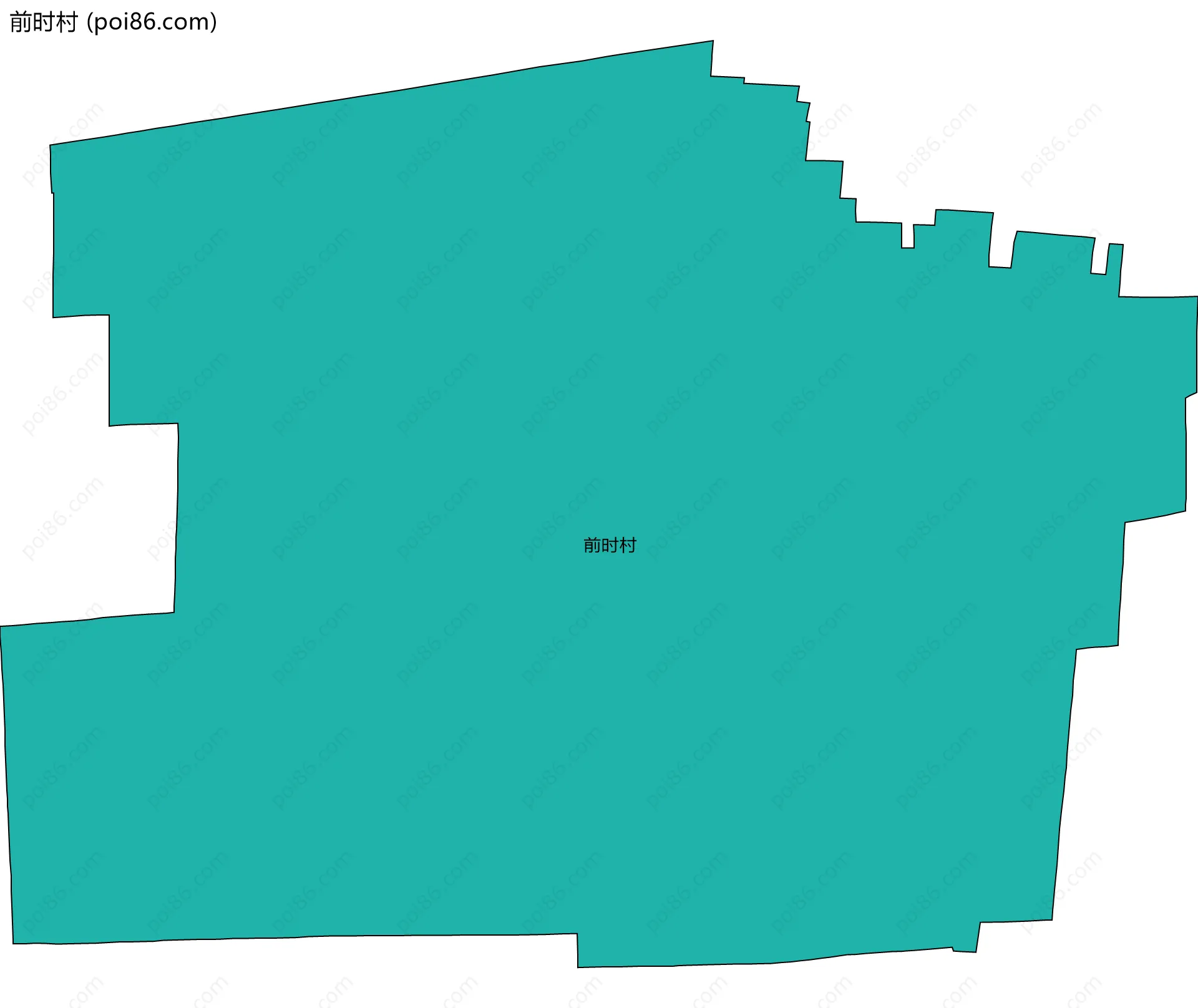 前时村边界地图