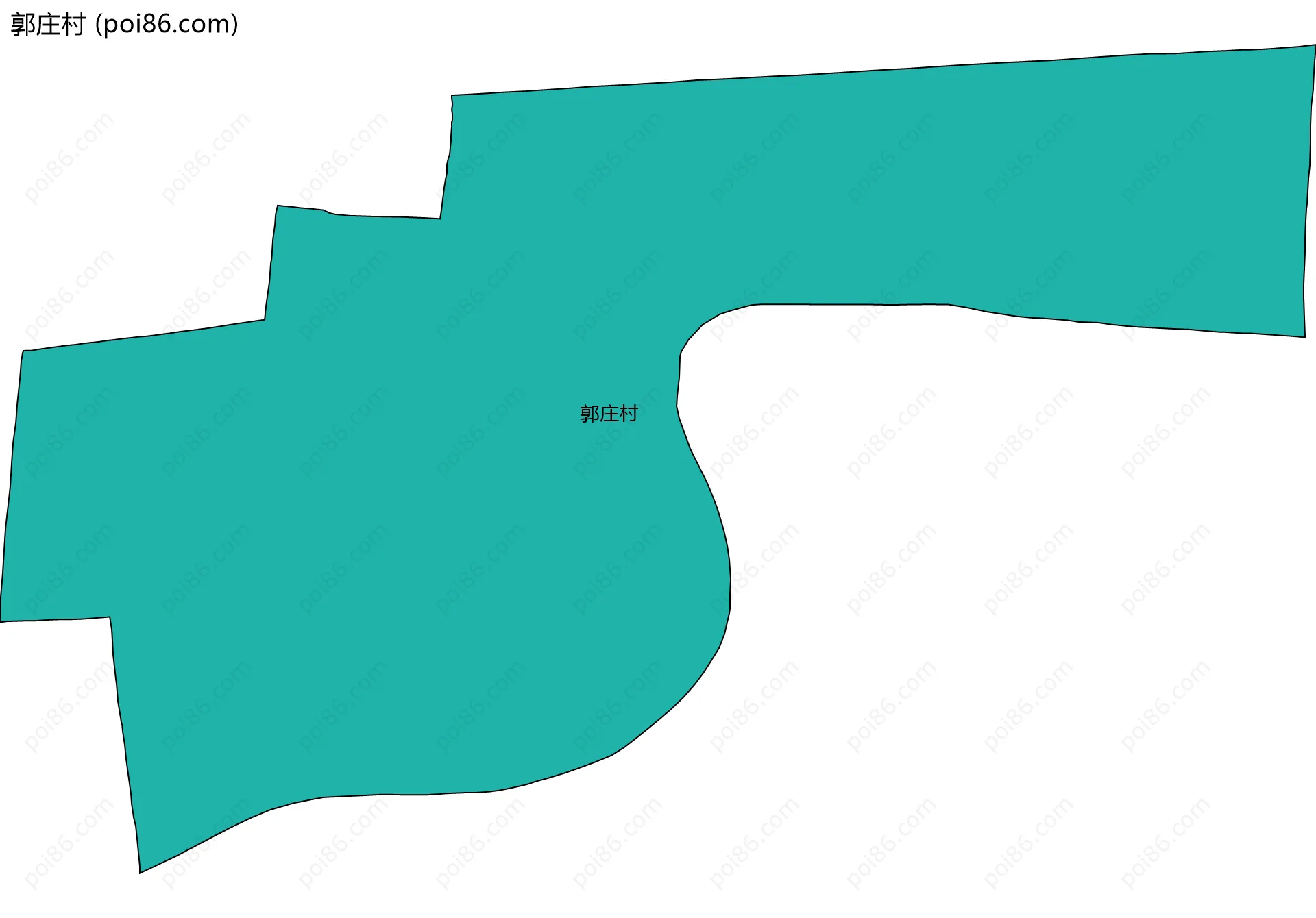 郭庄村边界地图