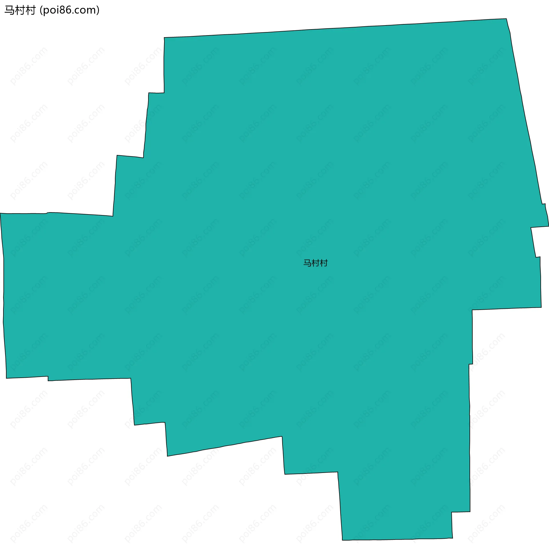 马村村边界地图