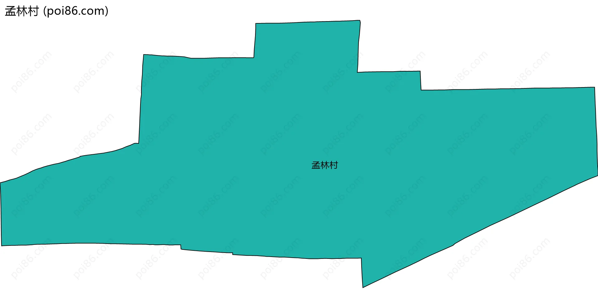 孟林村边界地图