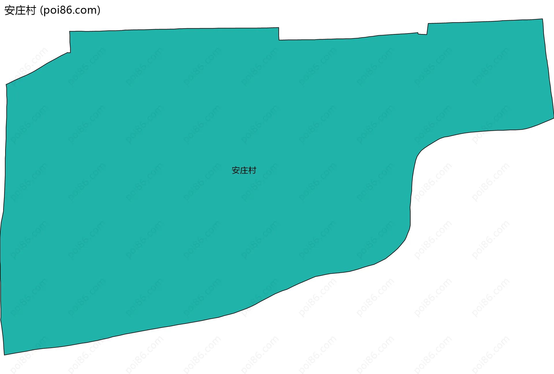 安庄村边界地图