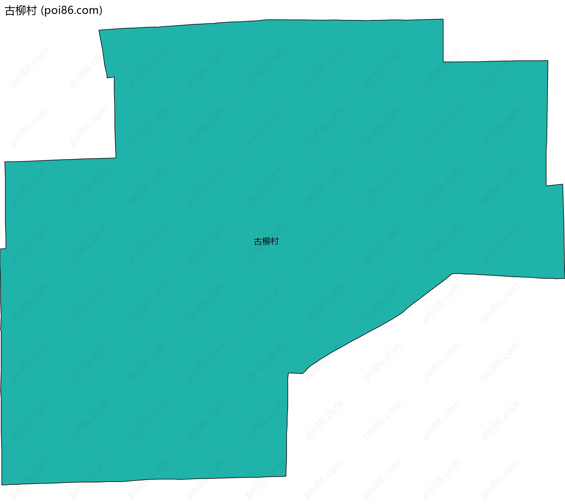 古柳村边界地图