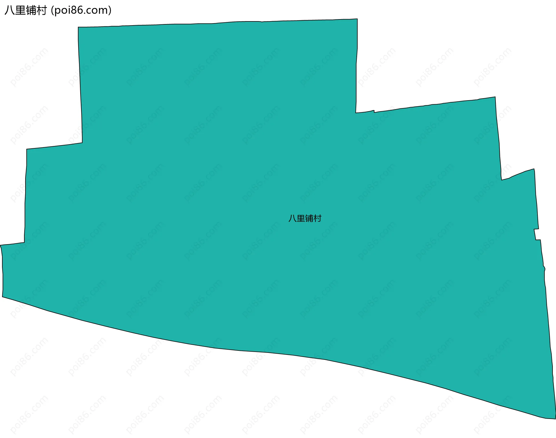 八里铺村边界地图