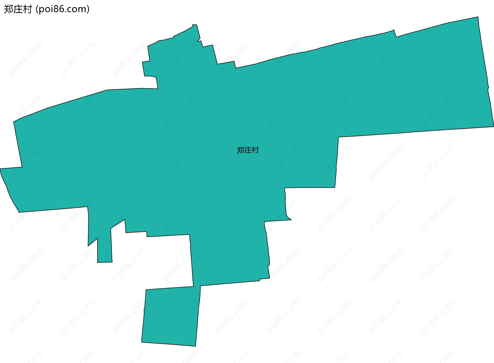 郑庄村边界地图
