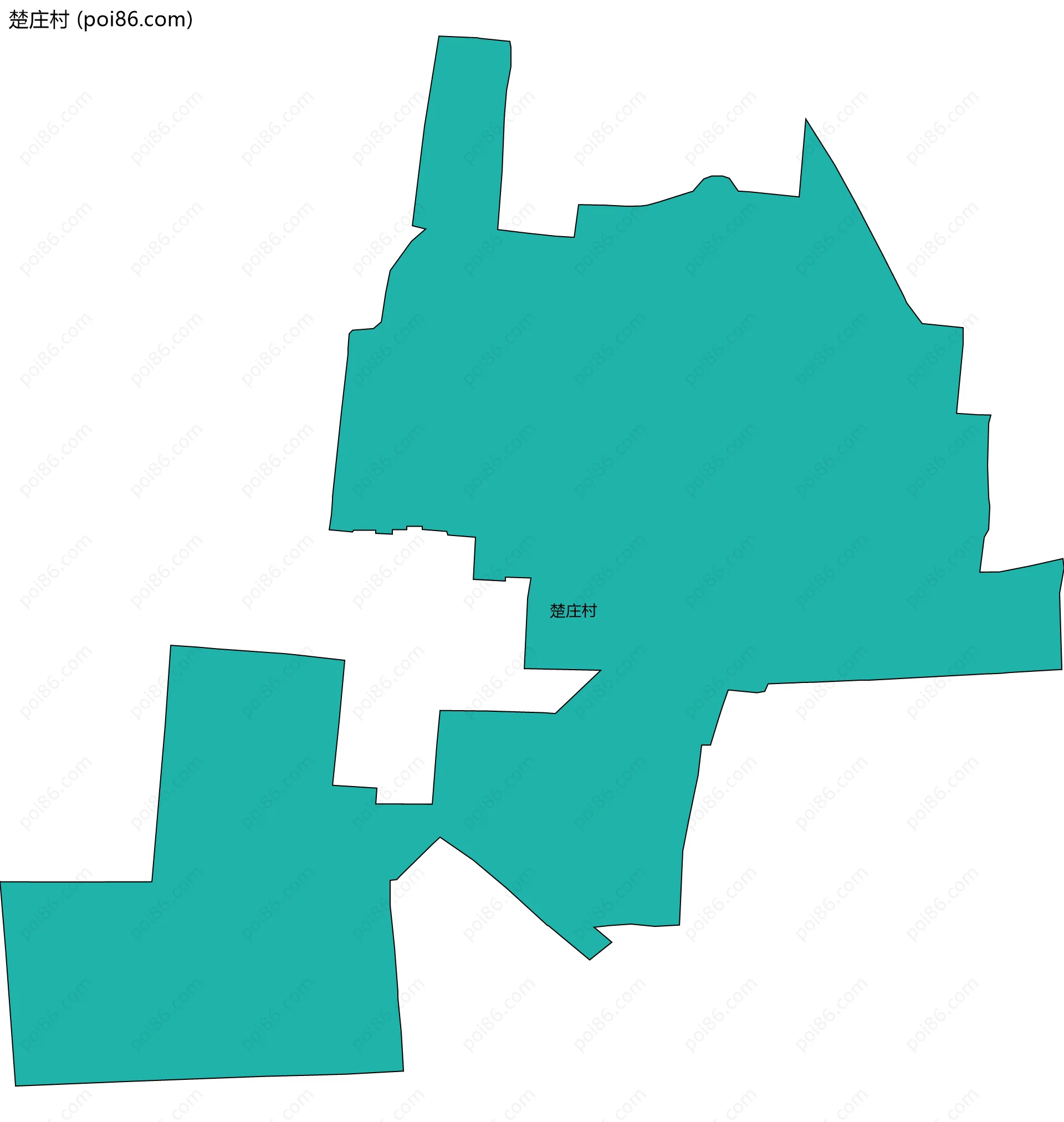 楚庄村边界地图