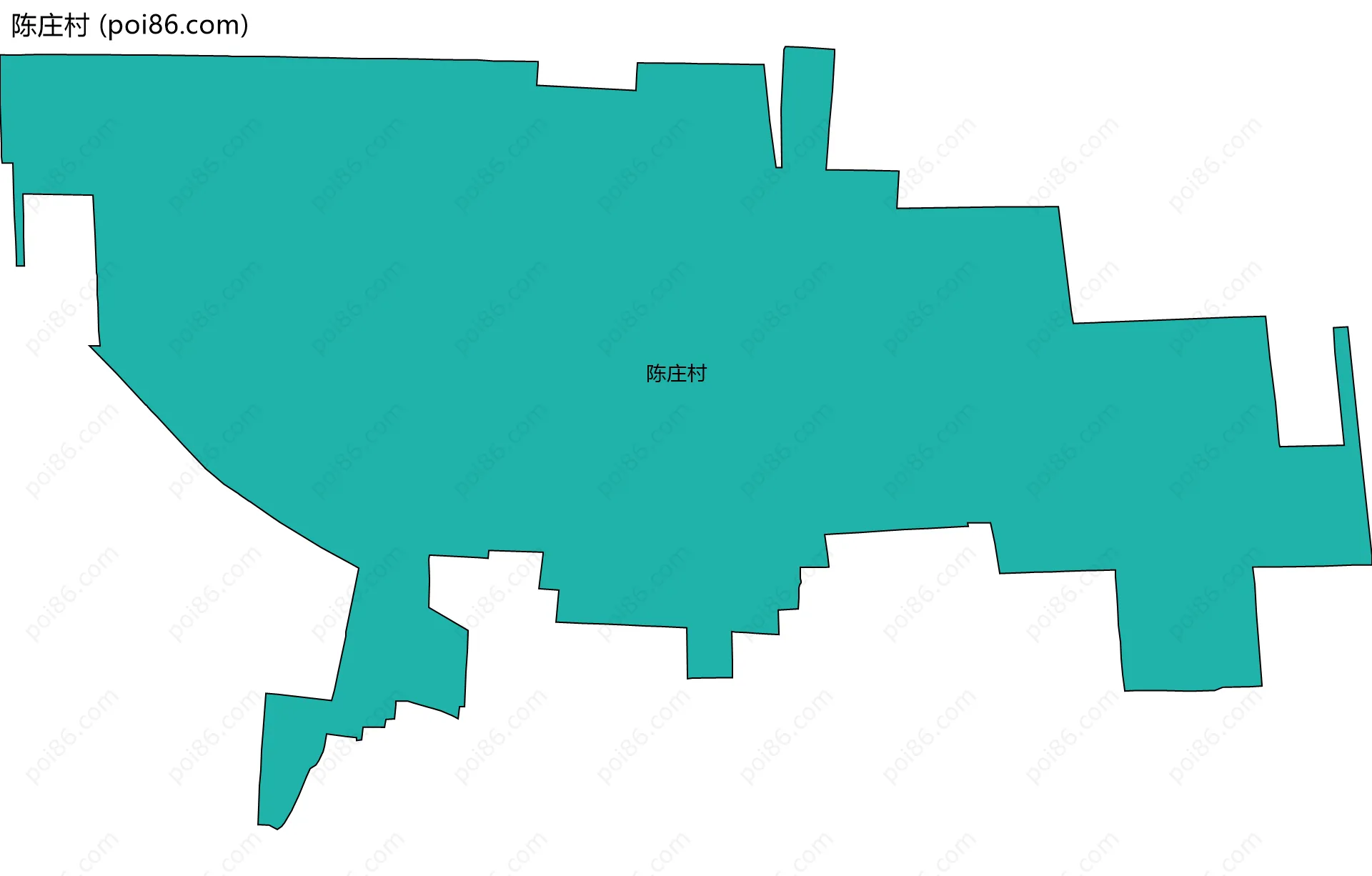 陈庄村边界地图