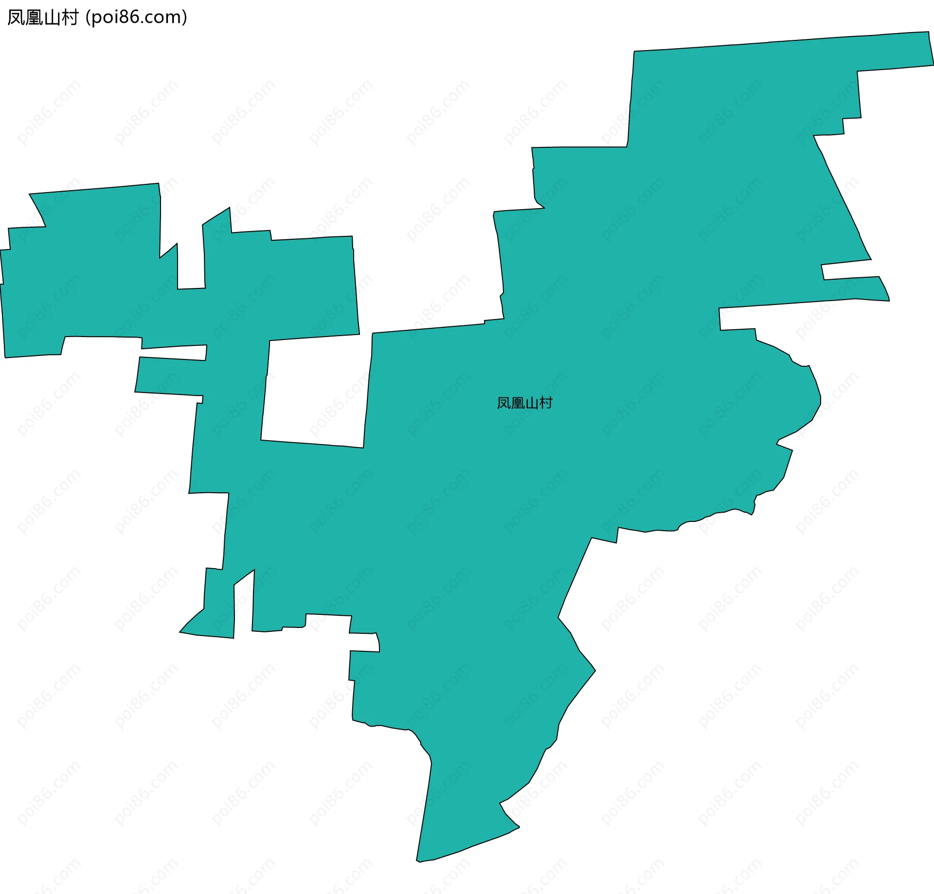凤凰山村边界地图