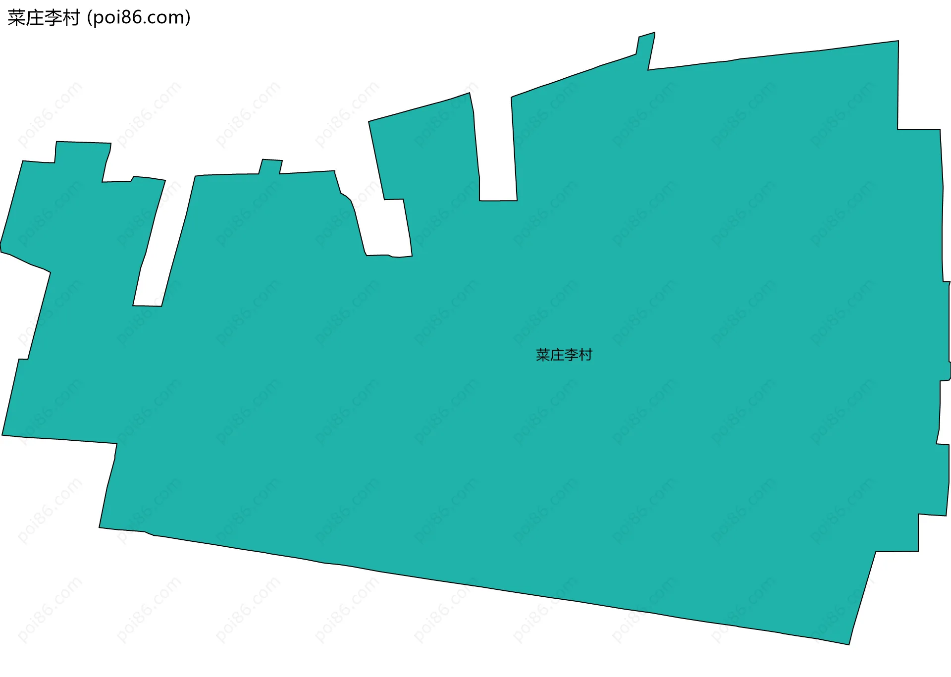 菜庄李村边界地图