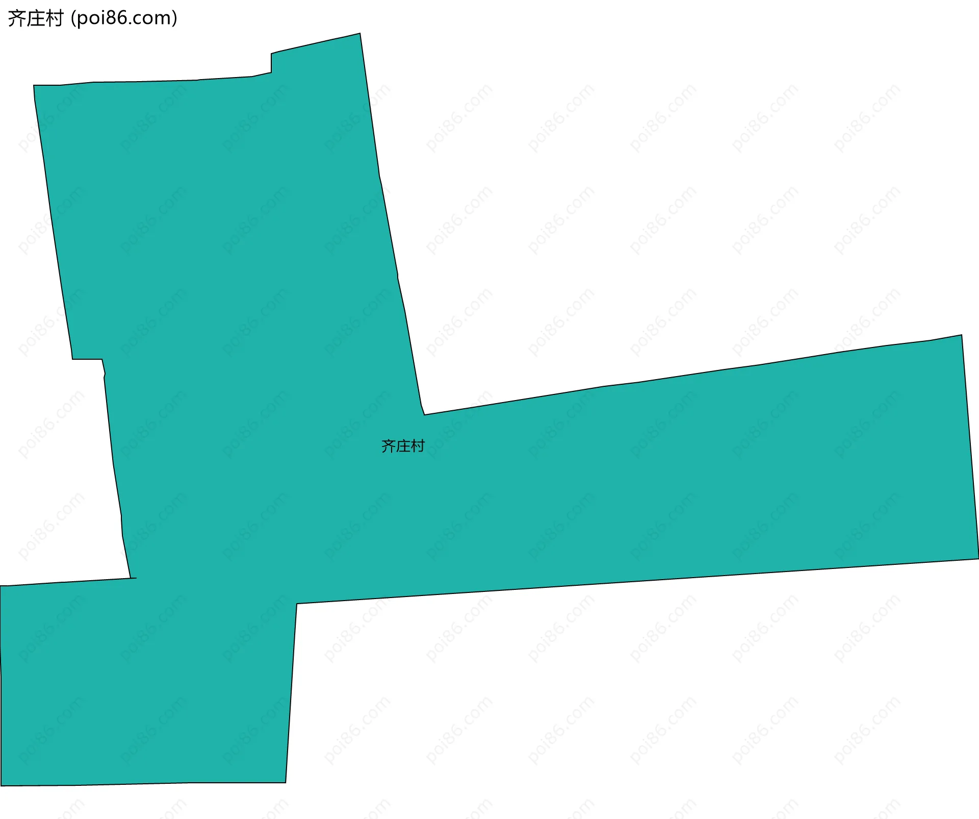 齐庄村边界地图