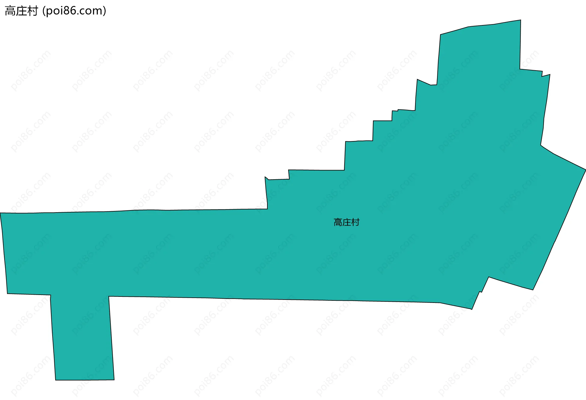 高庄村边界地图