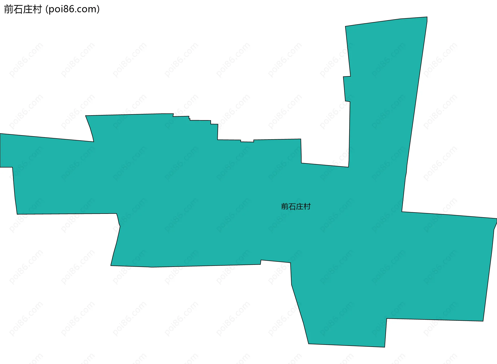 前石庄村边界地图