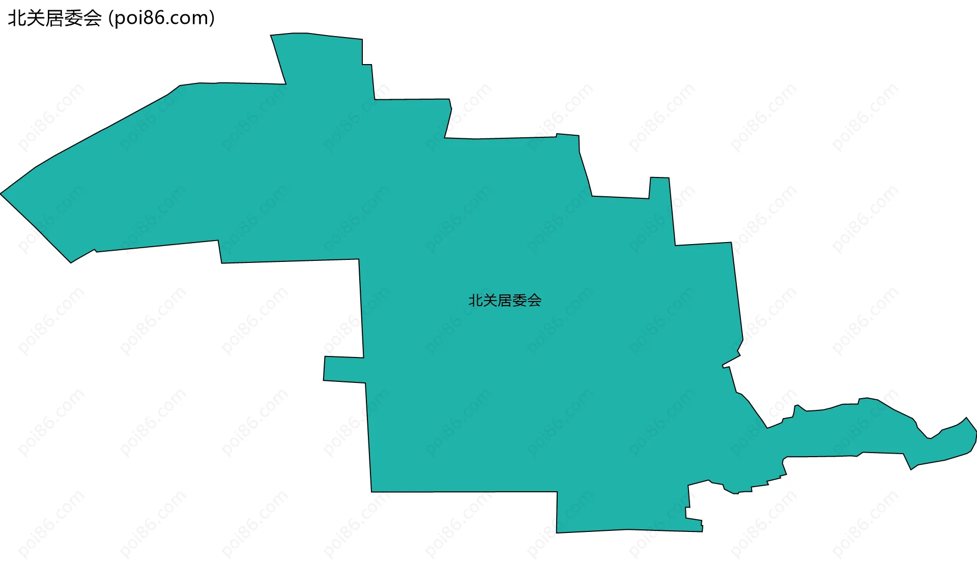 北关居委会边界地图