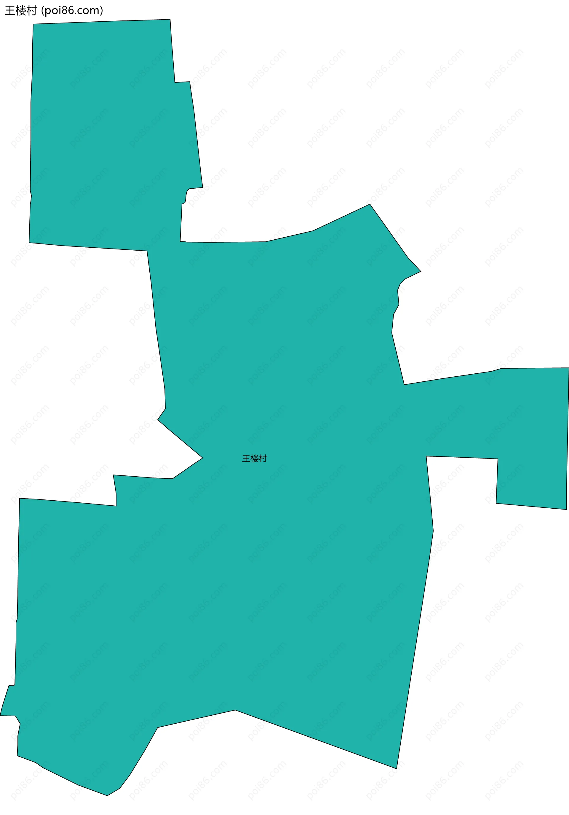 王楼村边界地图