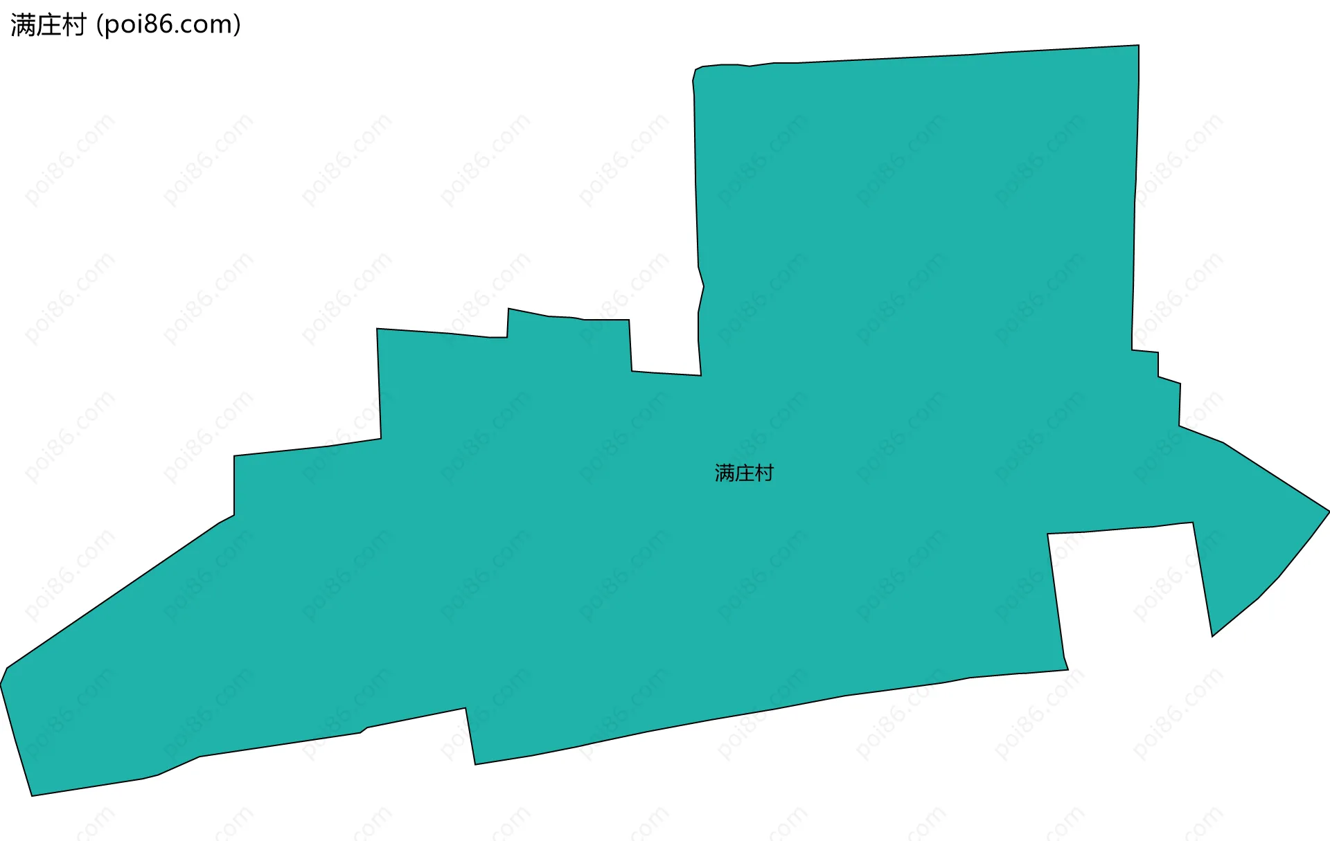 满庄村边界地图