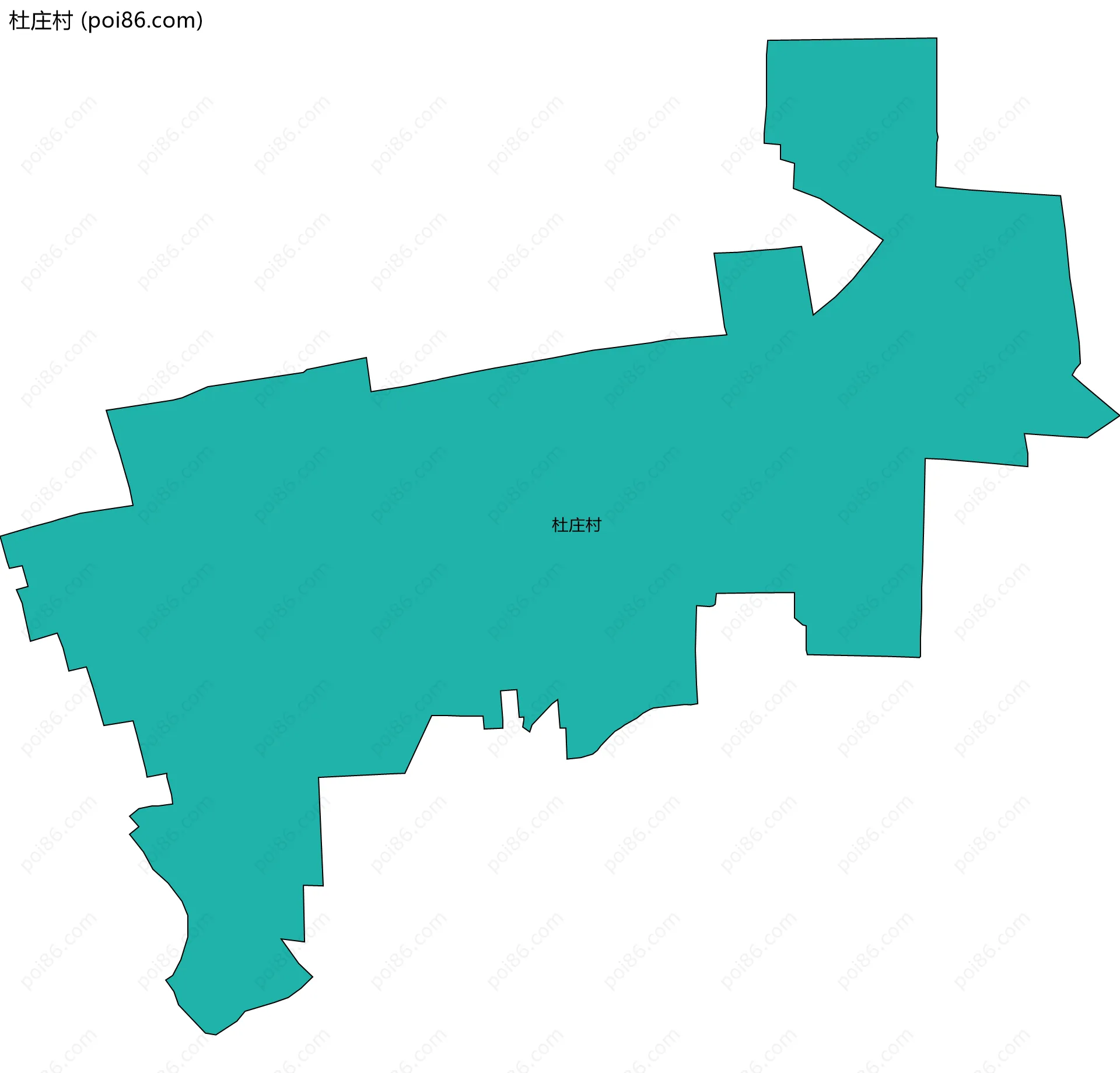 杜庄村边界地图