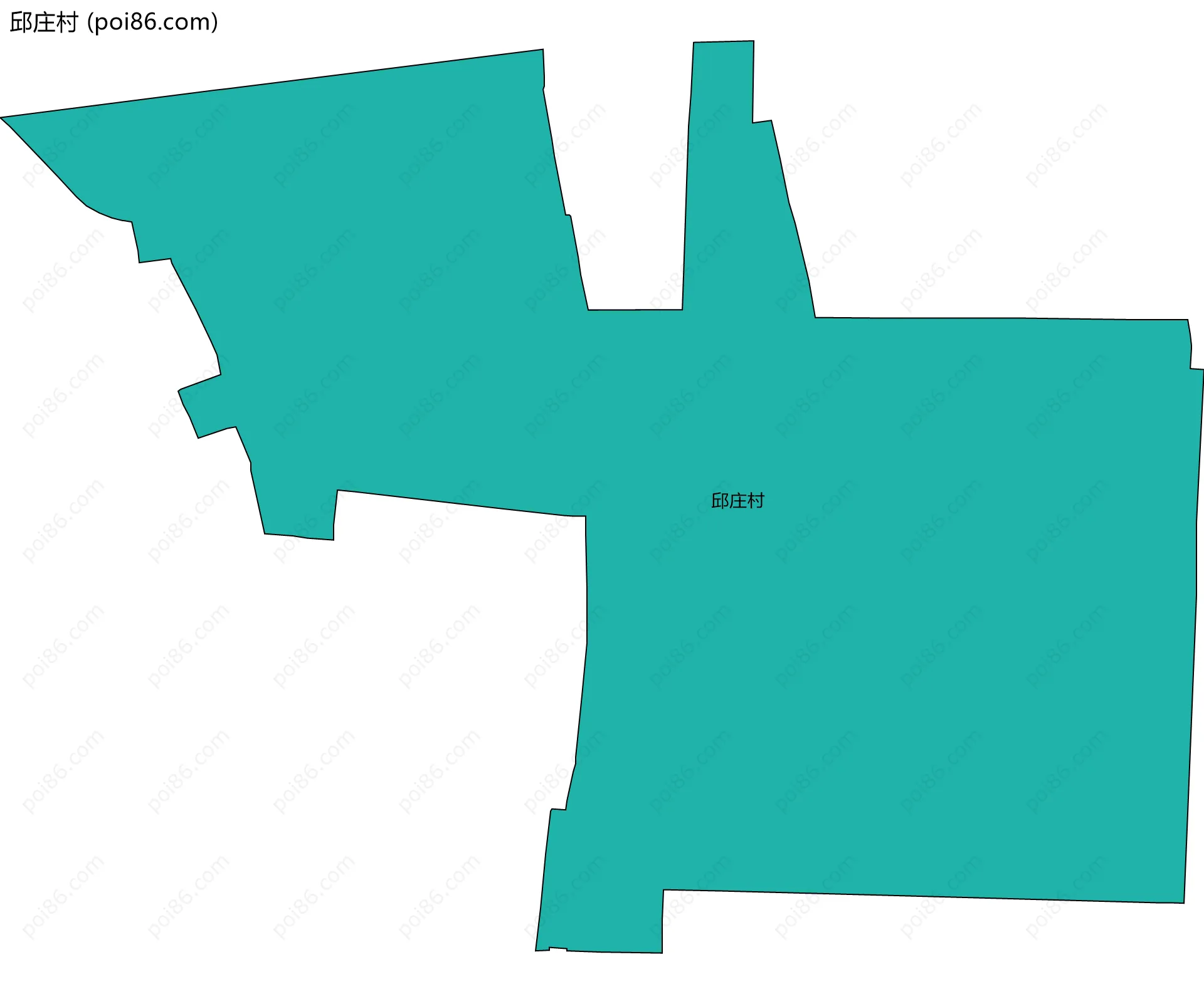 邱庄村边界地图