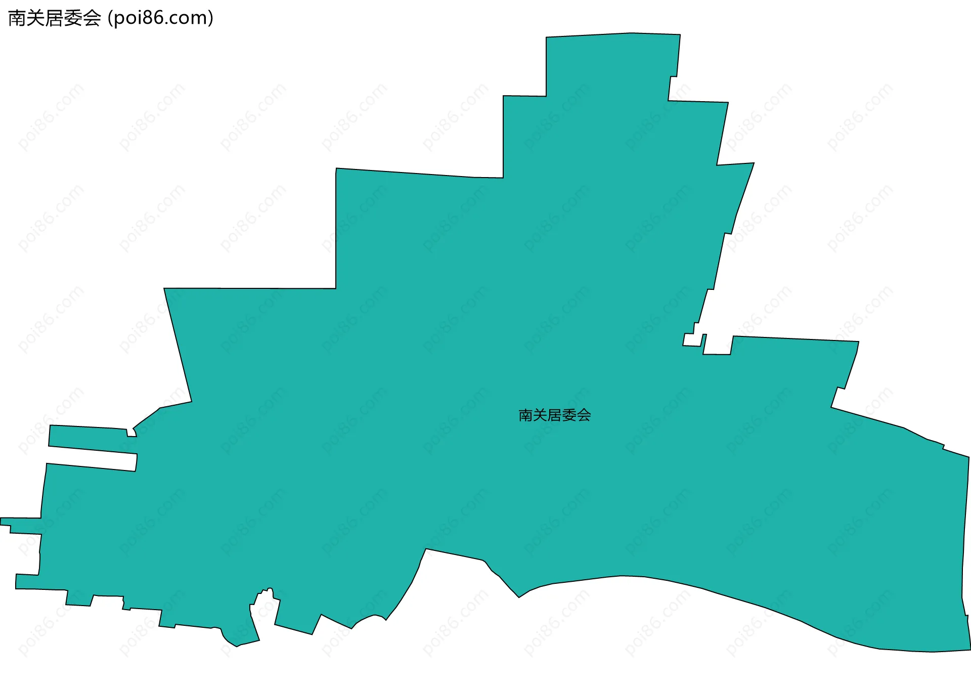 南关居委会边界地图