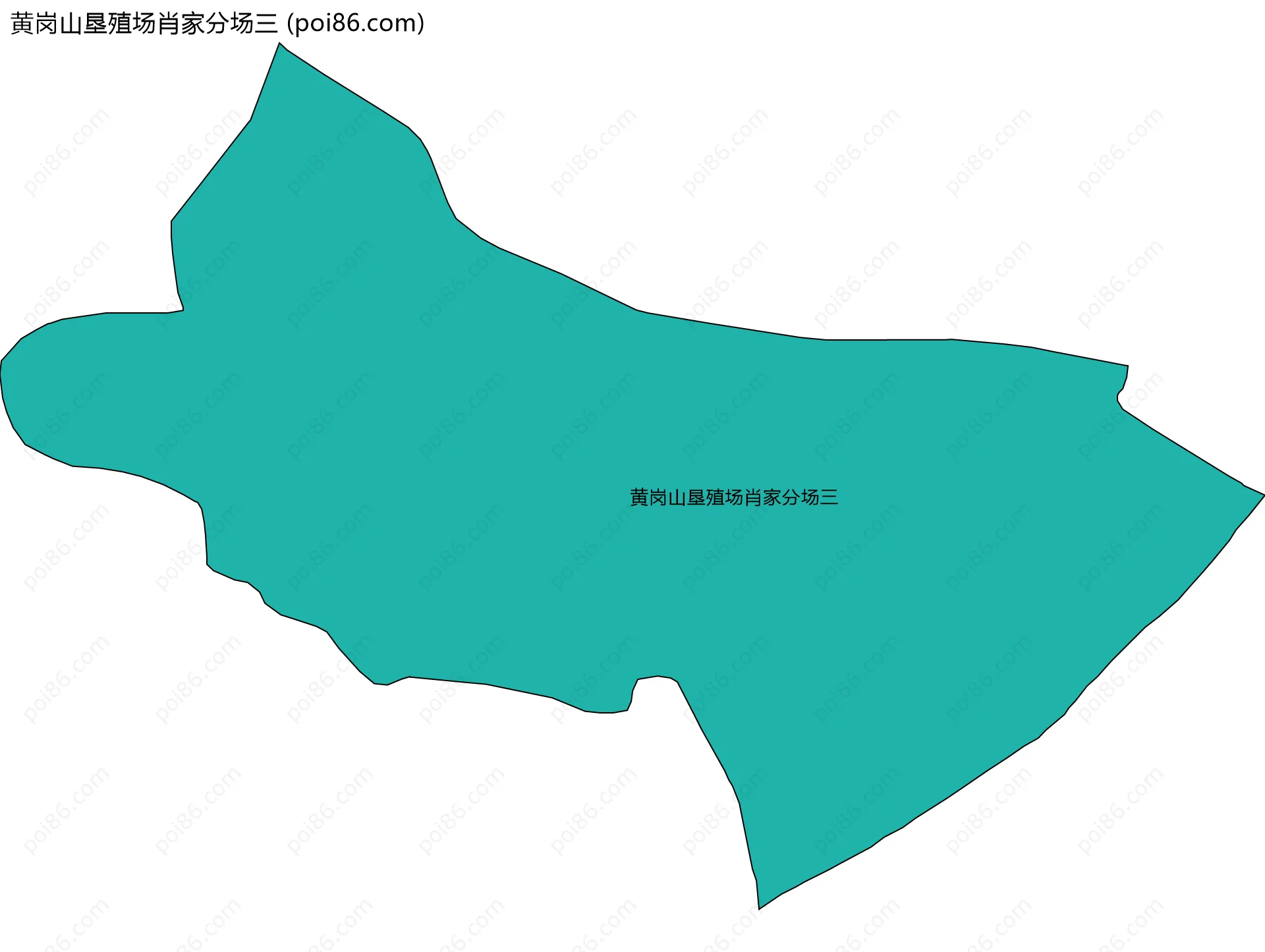 黄岗山垦殖场肖家分场三边界地图
