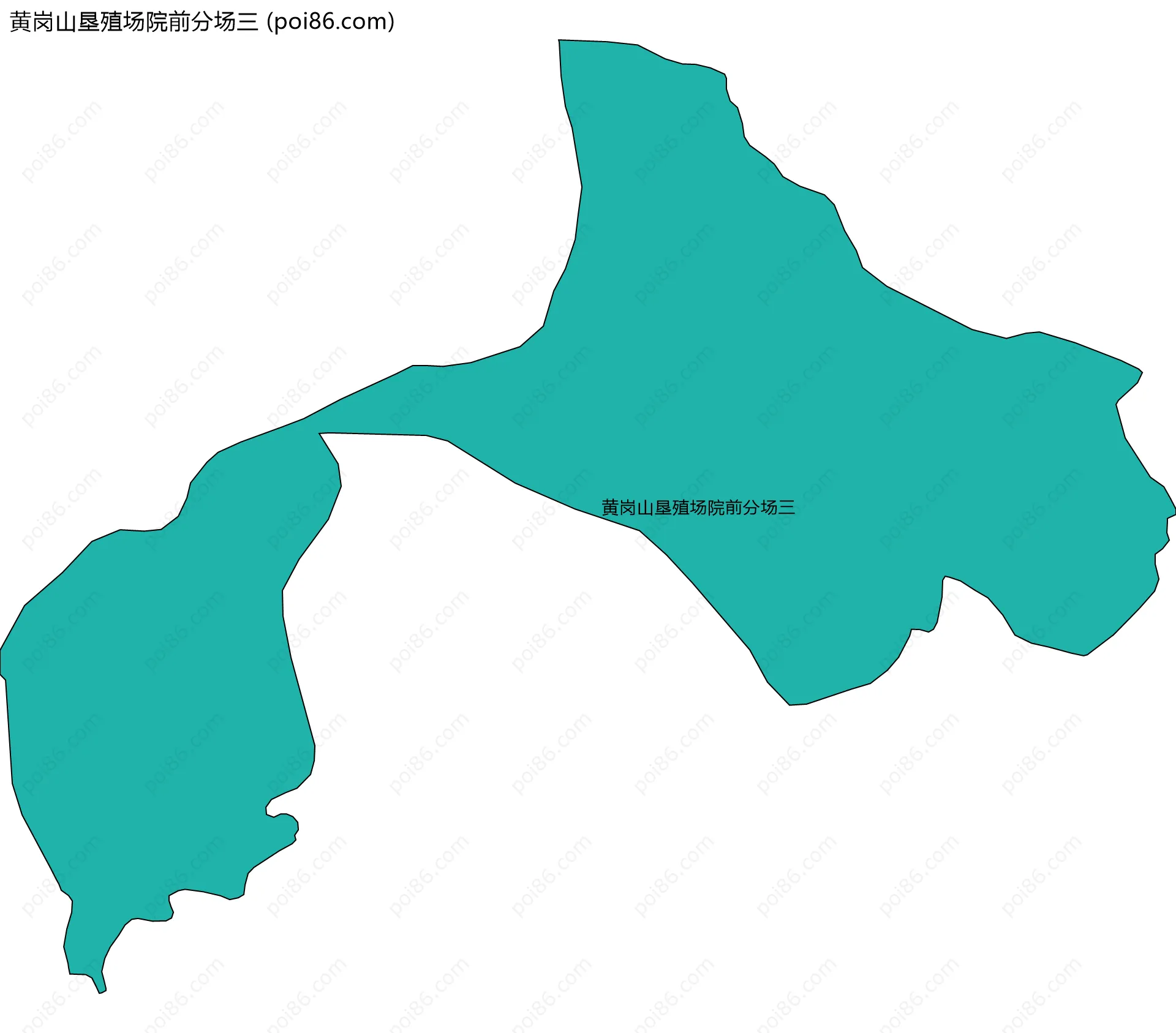 黄岗山垦殖场院前分场三边界地图