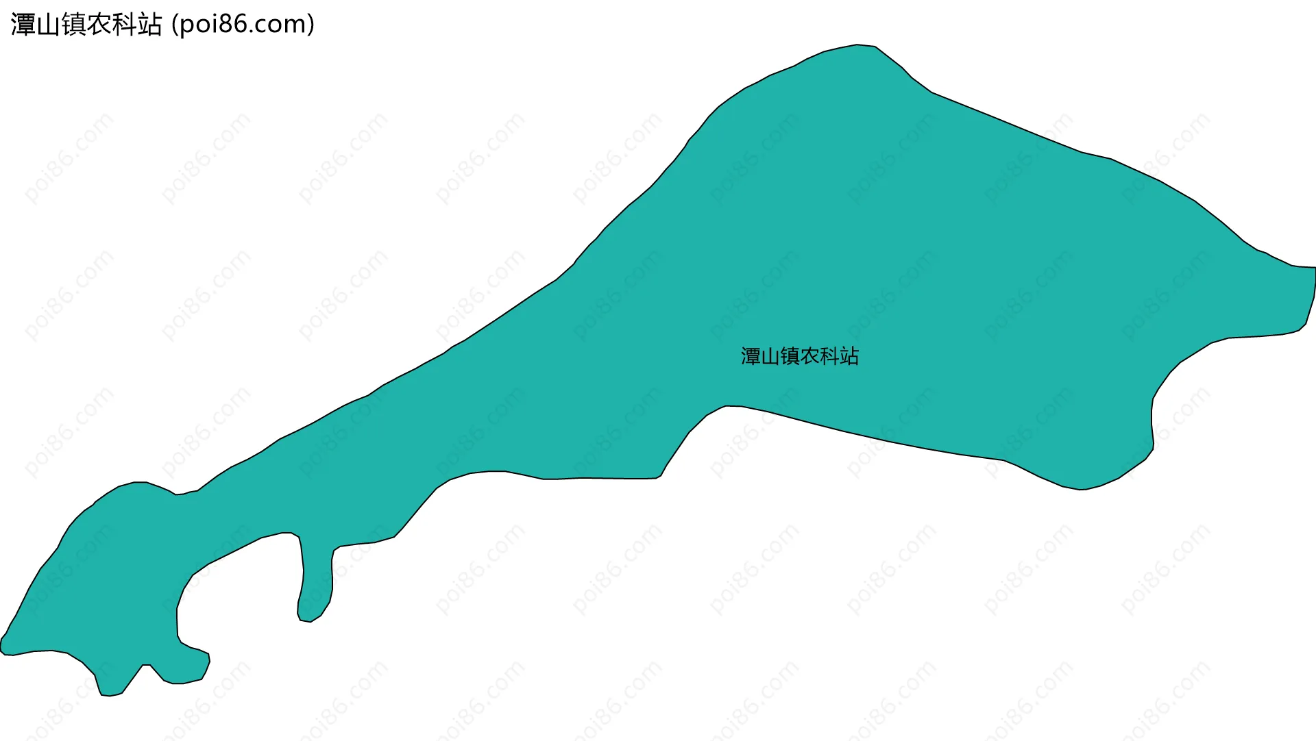 潭山镇农科站边界地图