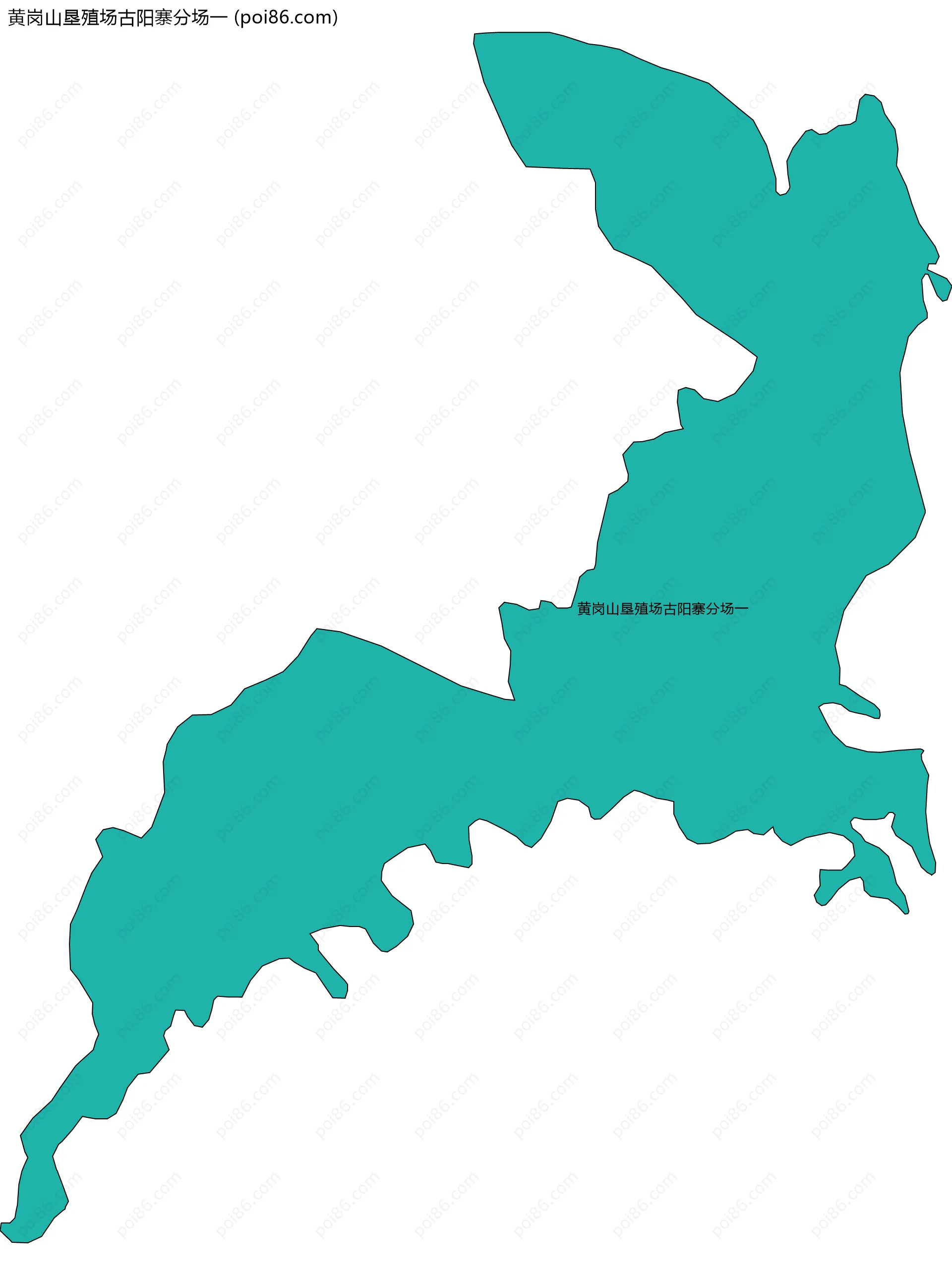黄岗山垦殖场古阳寨分场一边界地图