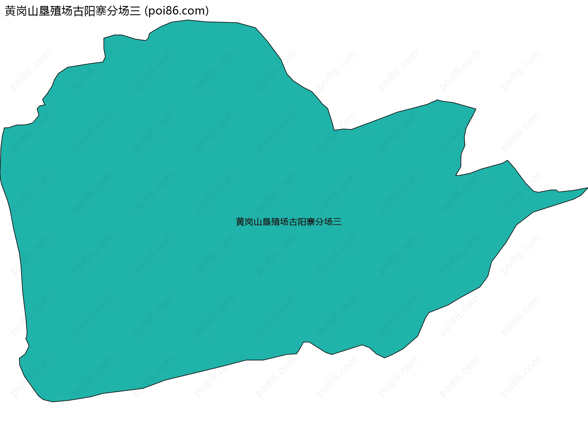 黄岗山垦殖场古阳寨分场三边界地图