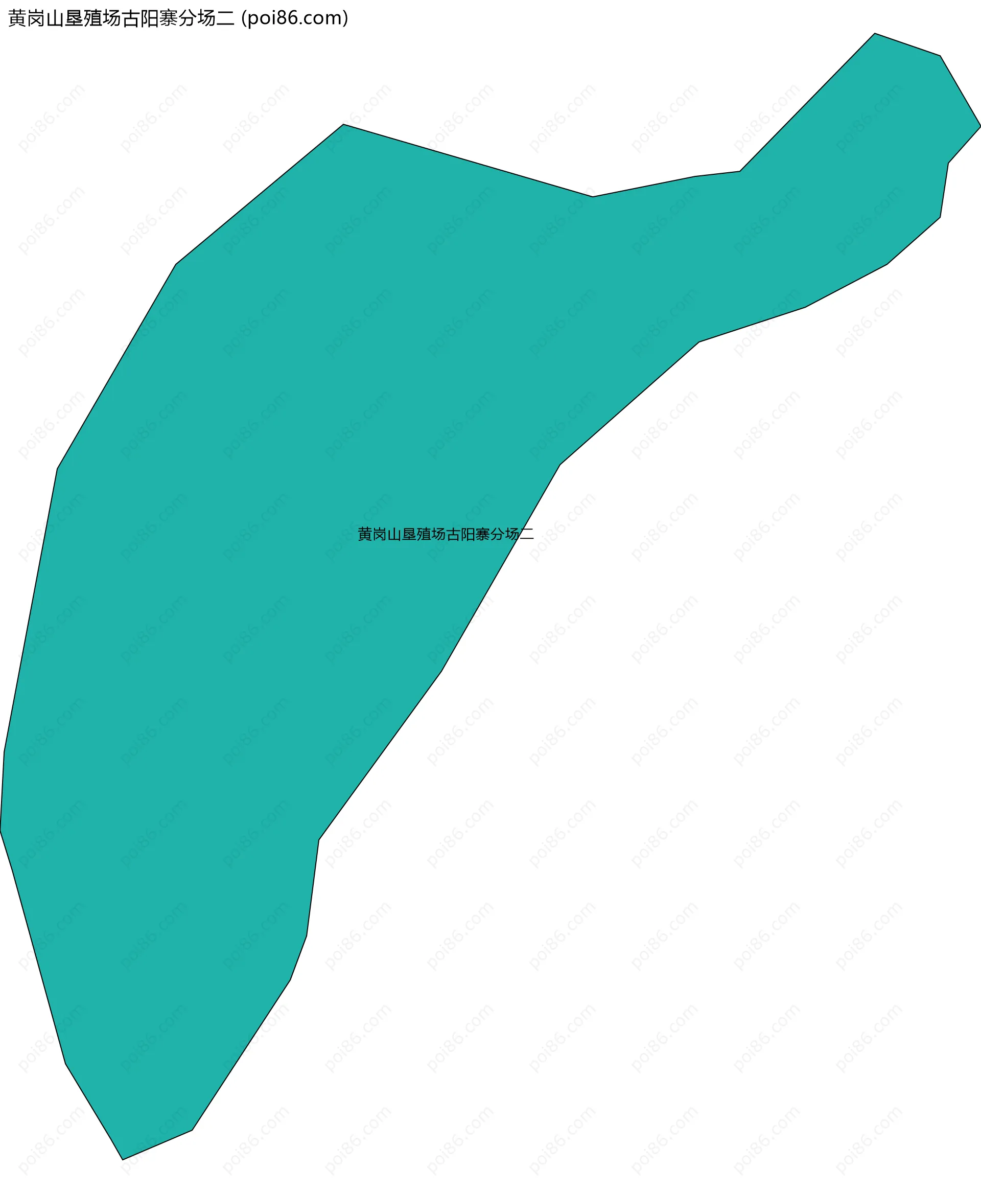黄岗山垦殖场古阳寨分场二边界地图