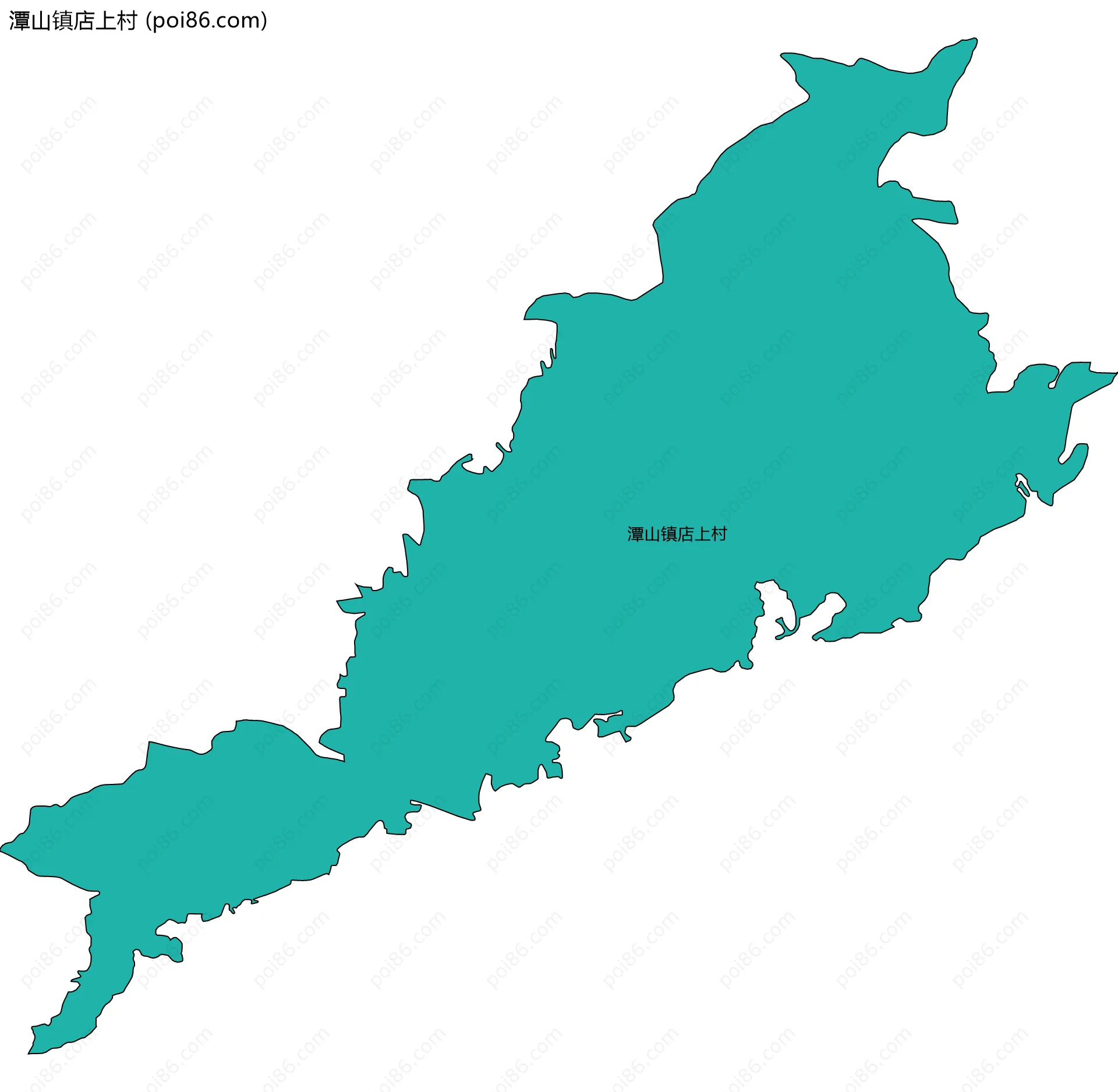 潭山镇店上村边界地图