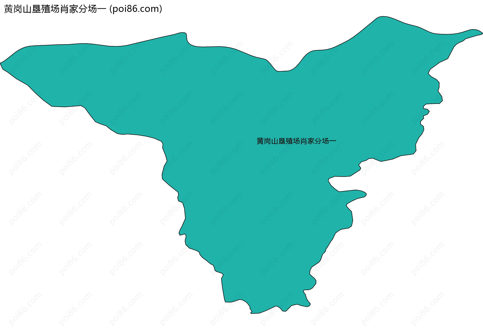 黄岗山垦殖场肖家分场一边界地图
