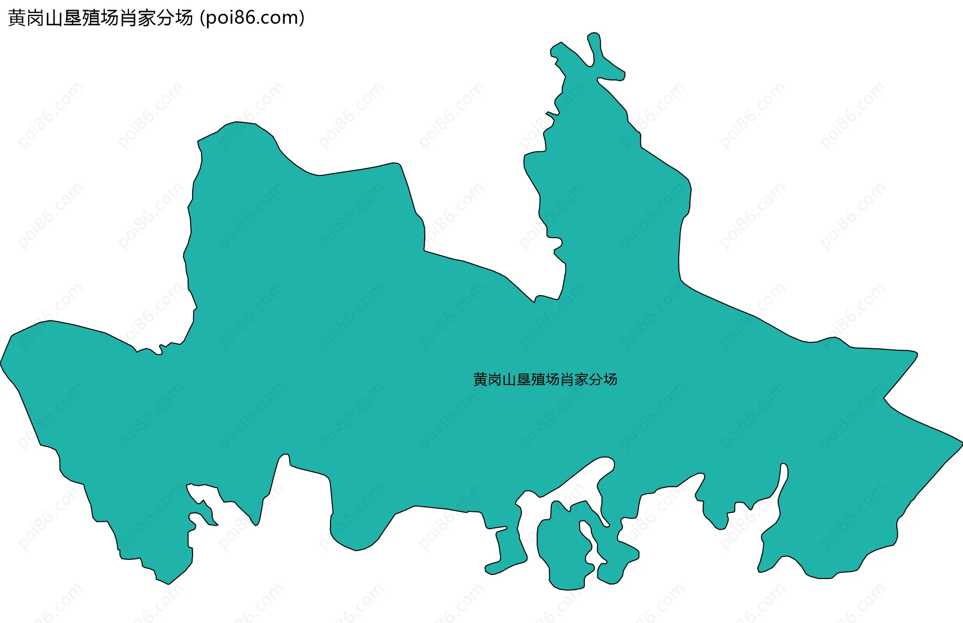 黄岗山垦殖场肖家分场边界地图