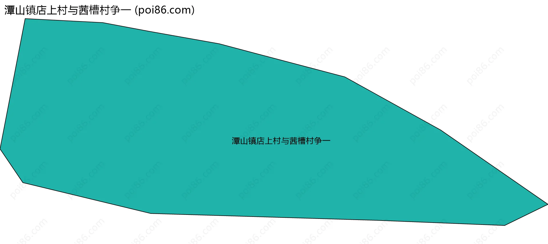 潭山镇店上村与茜槽村争一边界地图
