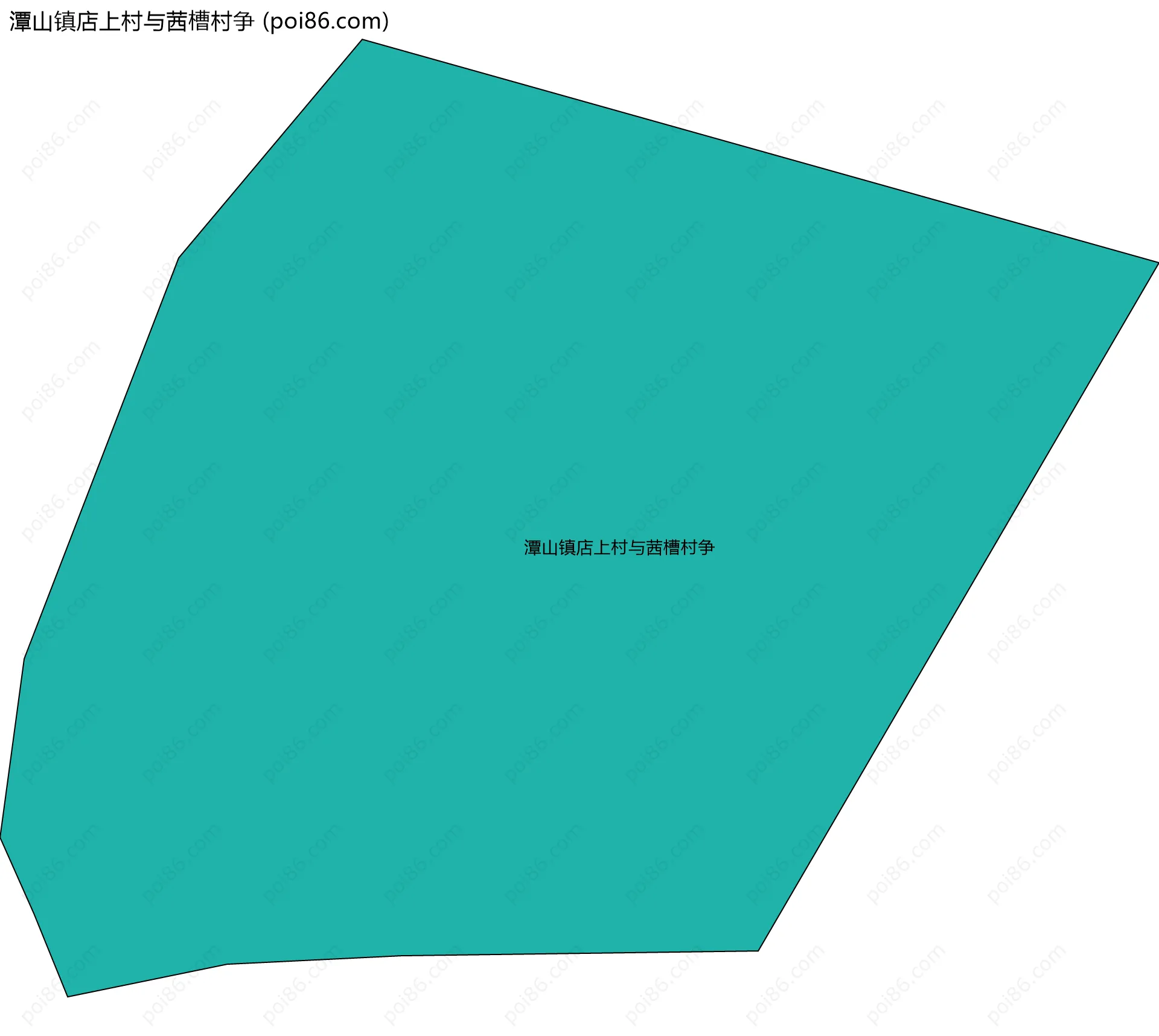 潭山镇店上村与茜槽村争边界地图