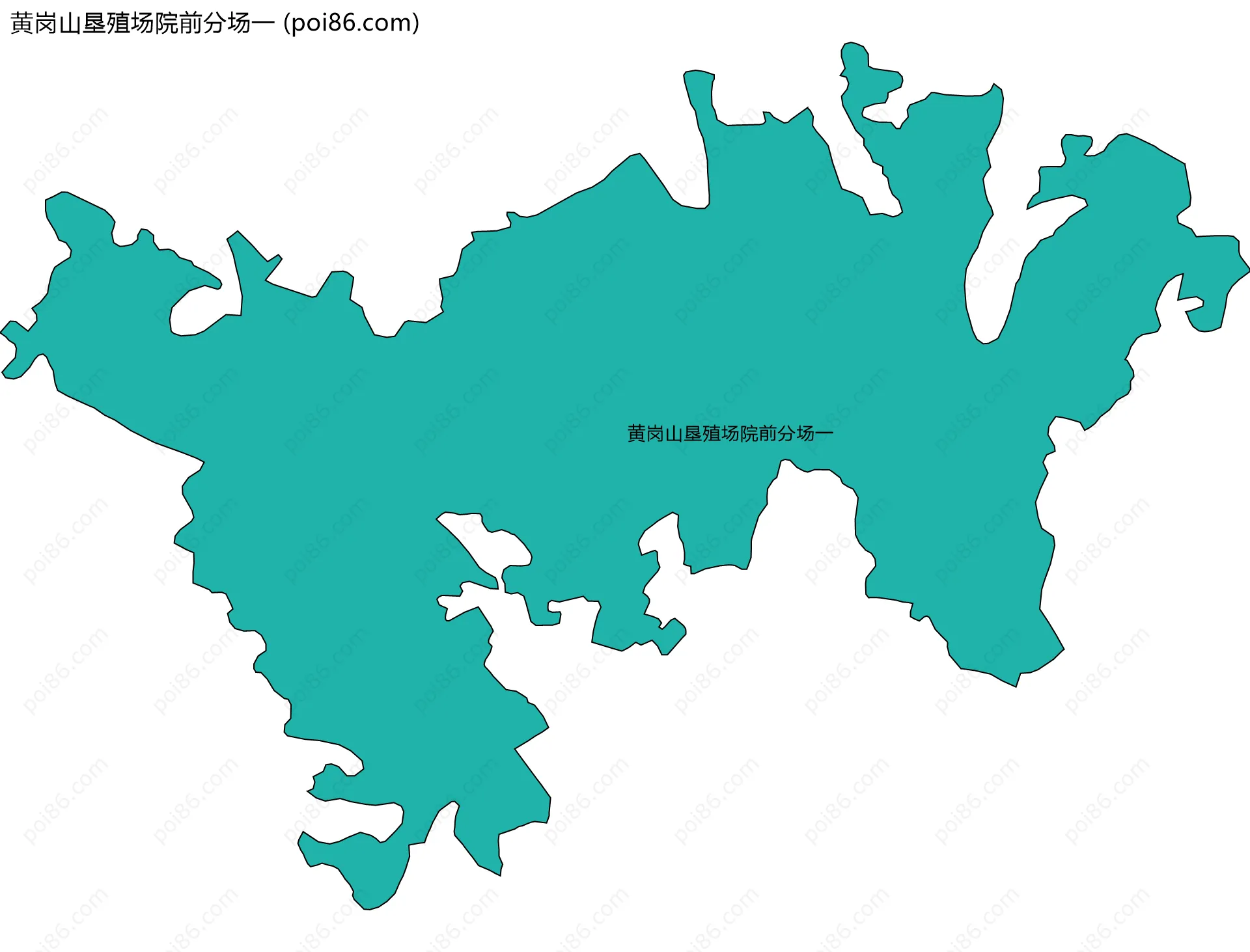 黄岗山垦殖场院前分场一边界地图