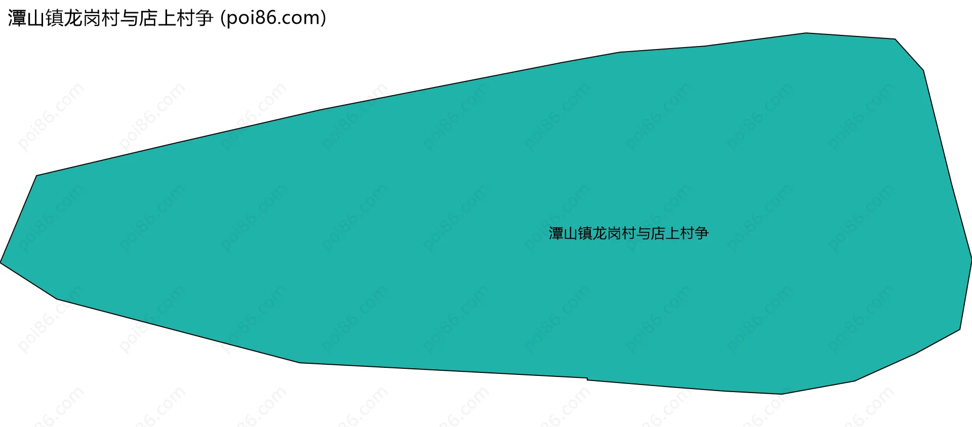 潭山镇龙岗村与店上村争边界地图