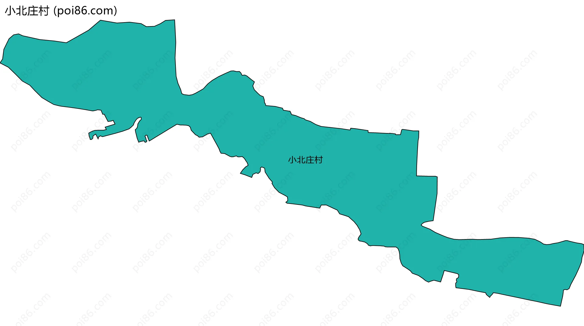 小北庄村边界地图