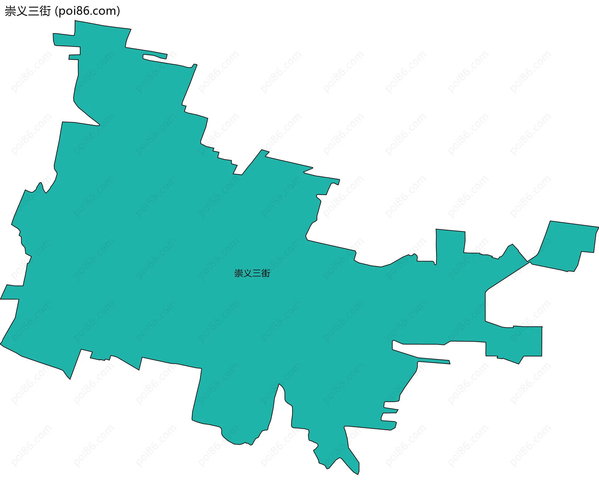 崇义三街边界地图