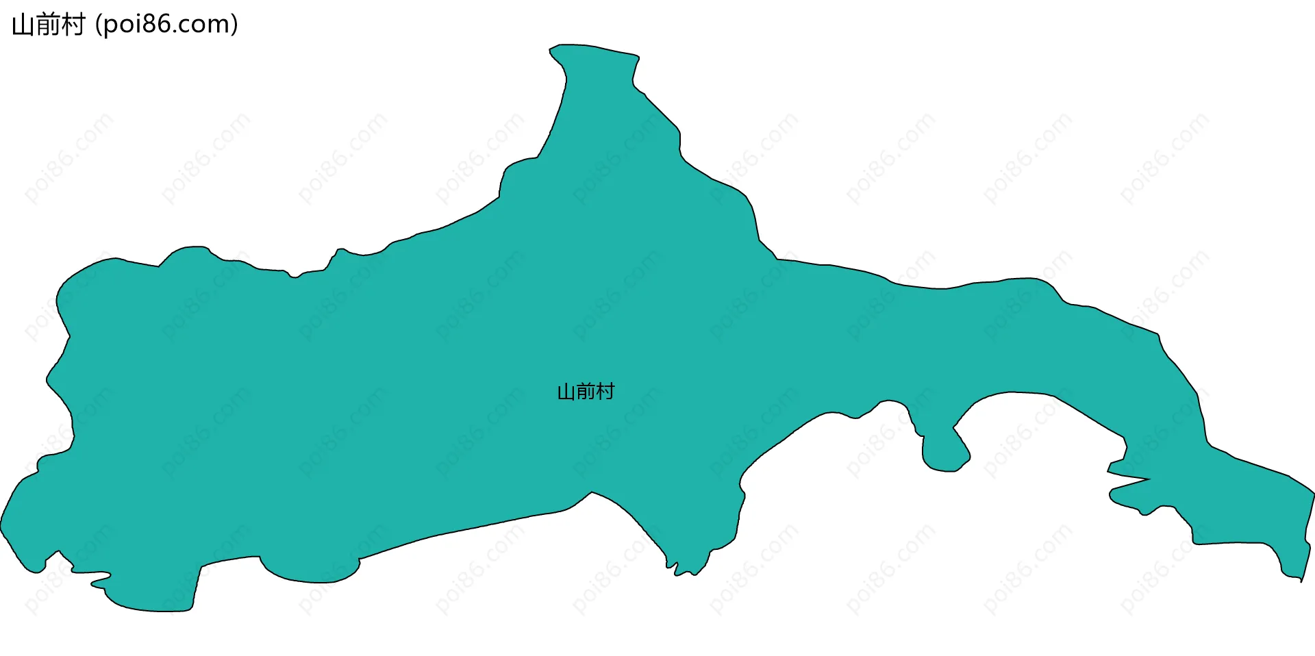 山前村边界地图