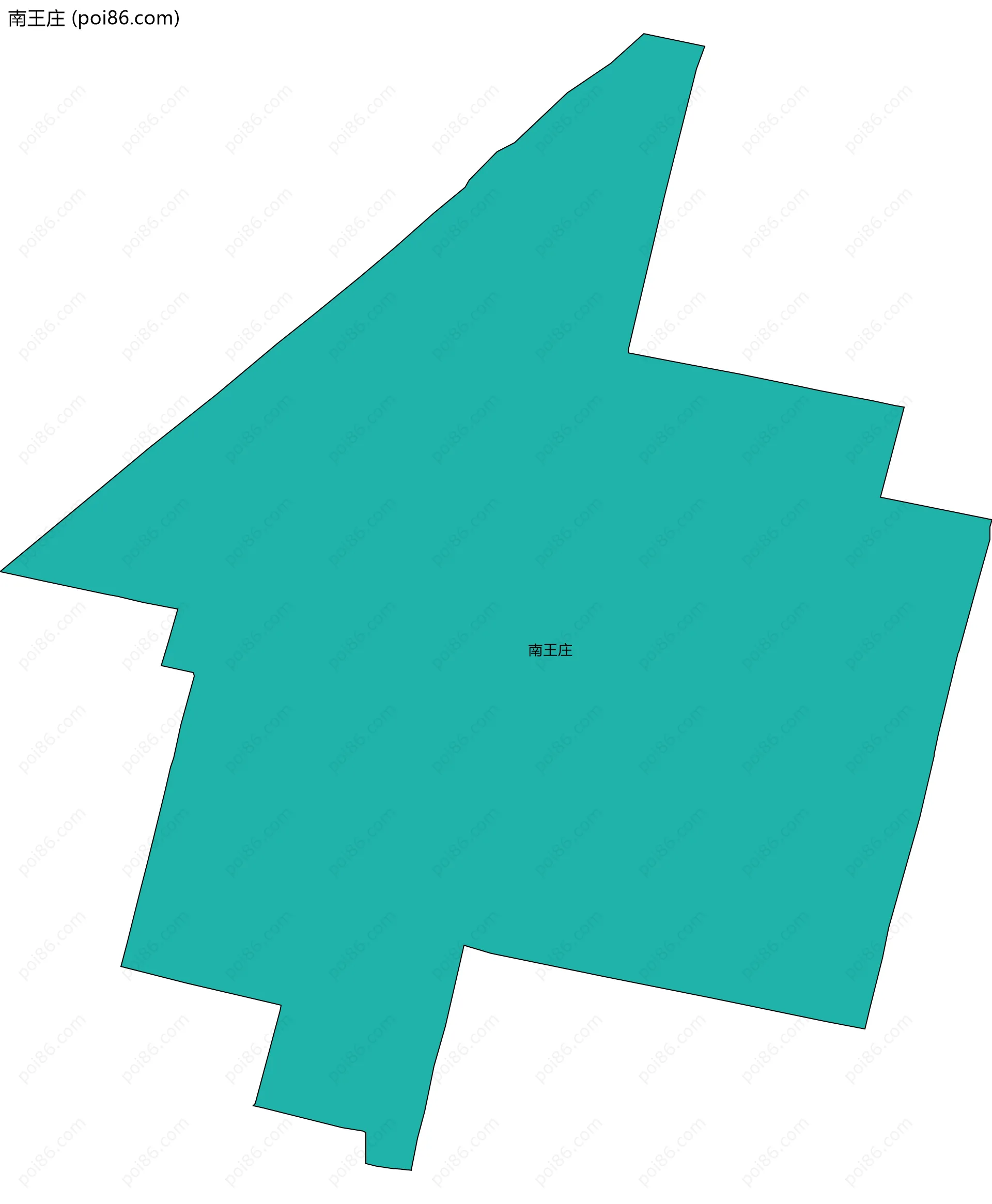 南王庄边界地图