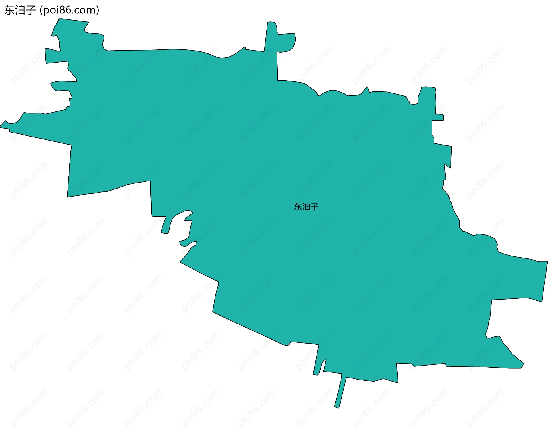 东泊子边界地图