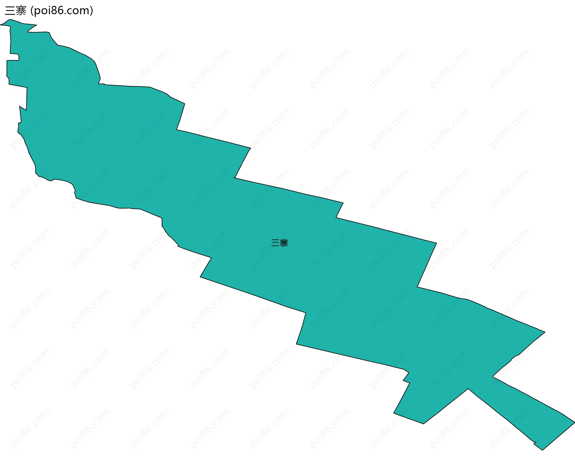 三寨边界地图