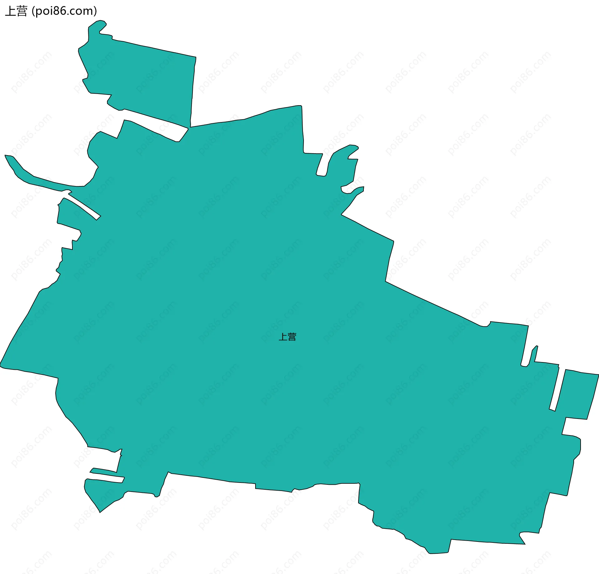 上营边界地图